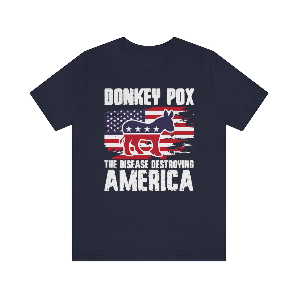 Donkey Pox | Mens/Unisex Short Sleeve T-Shirt - Rise of The New Media