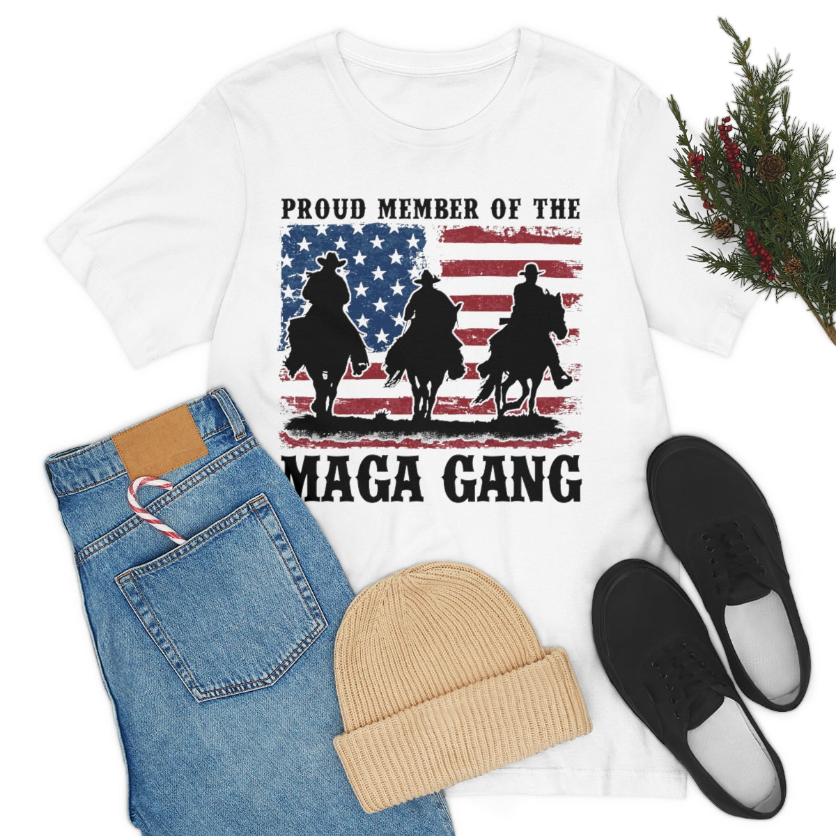MAGA Gang | Mens/Unisex Short Sleeve T-Shirt - Rise of The New Media