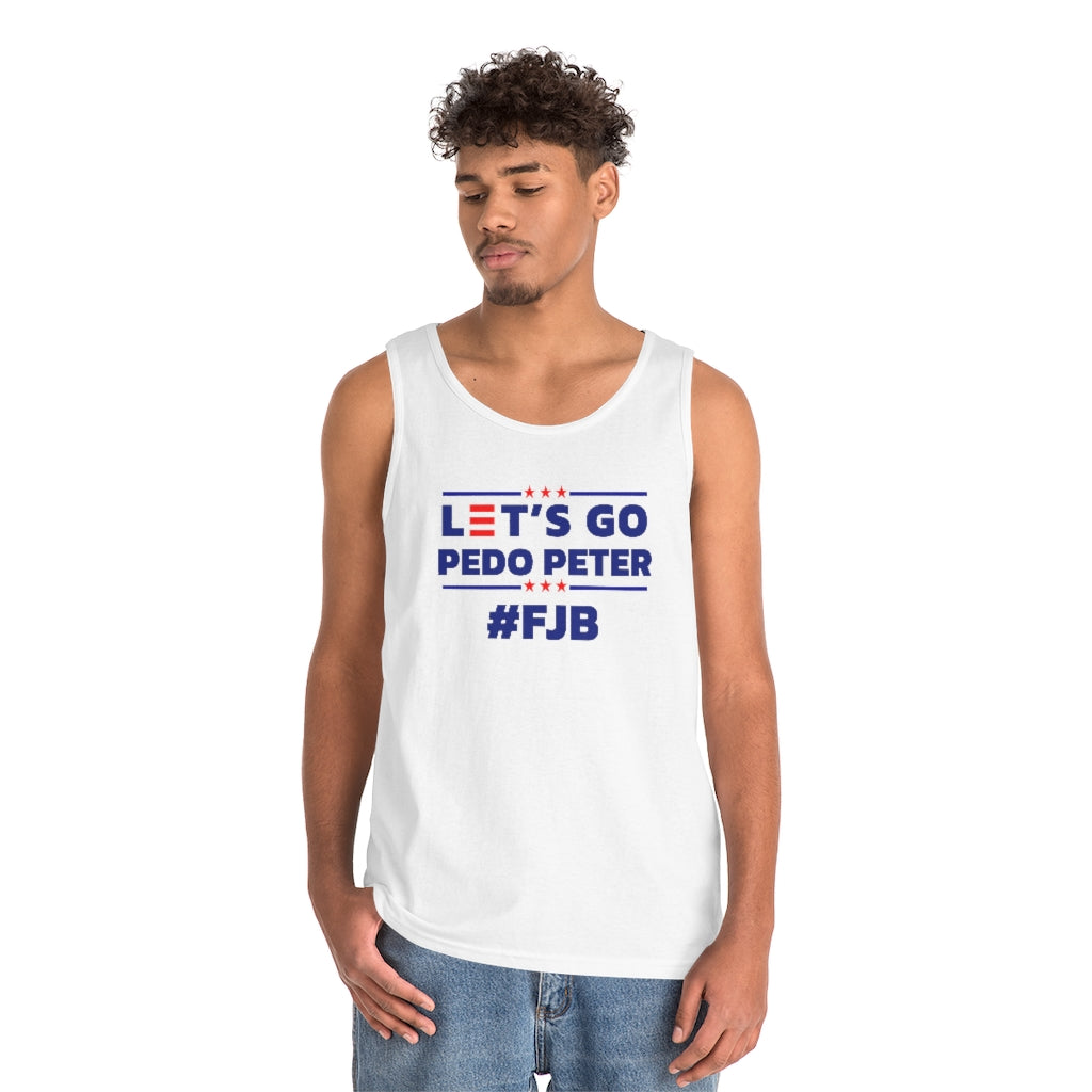 Let's Go Pedo Peter | Men's Heavy Cotton Tank Top - Rise of The New Media