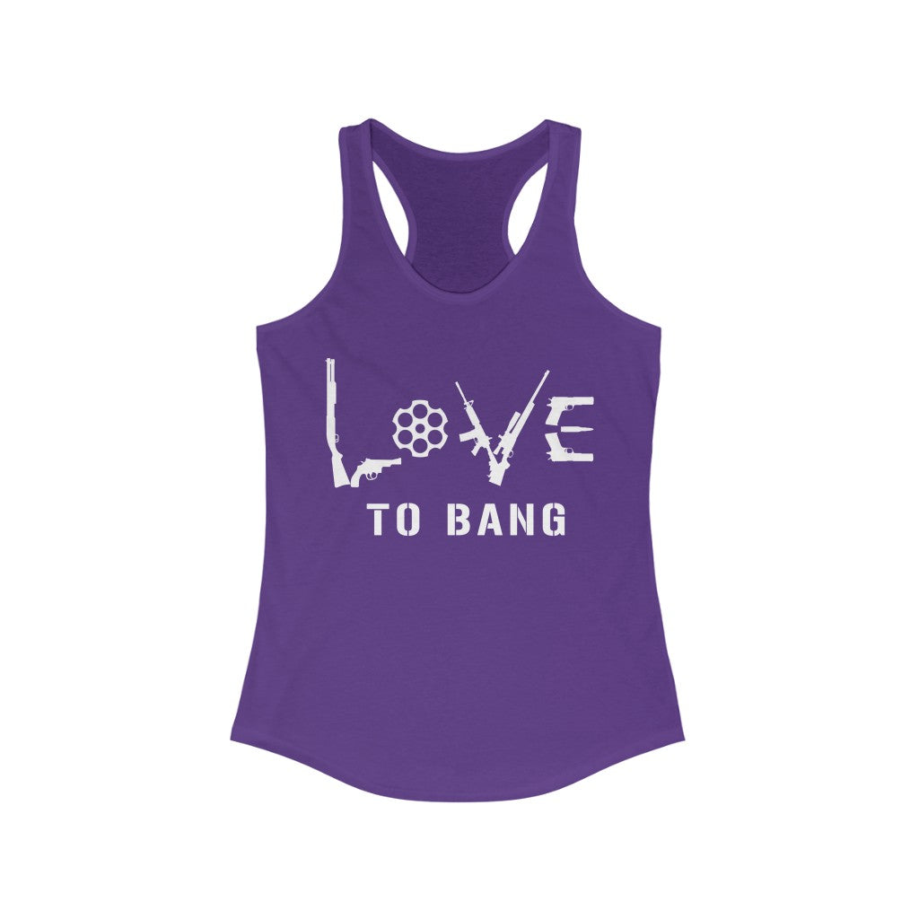 Love To Bang | Women's Racerback Tank - Rise of The New Media