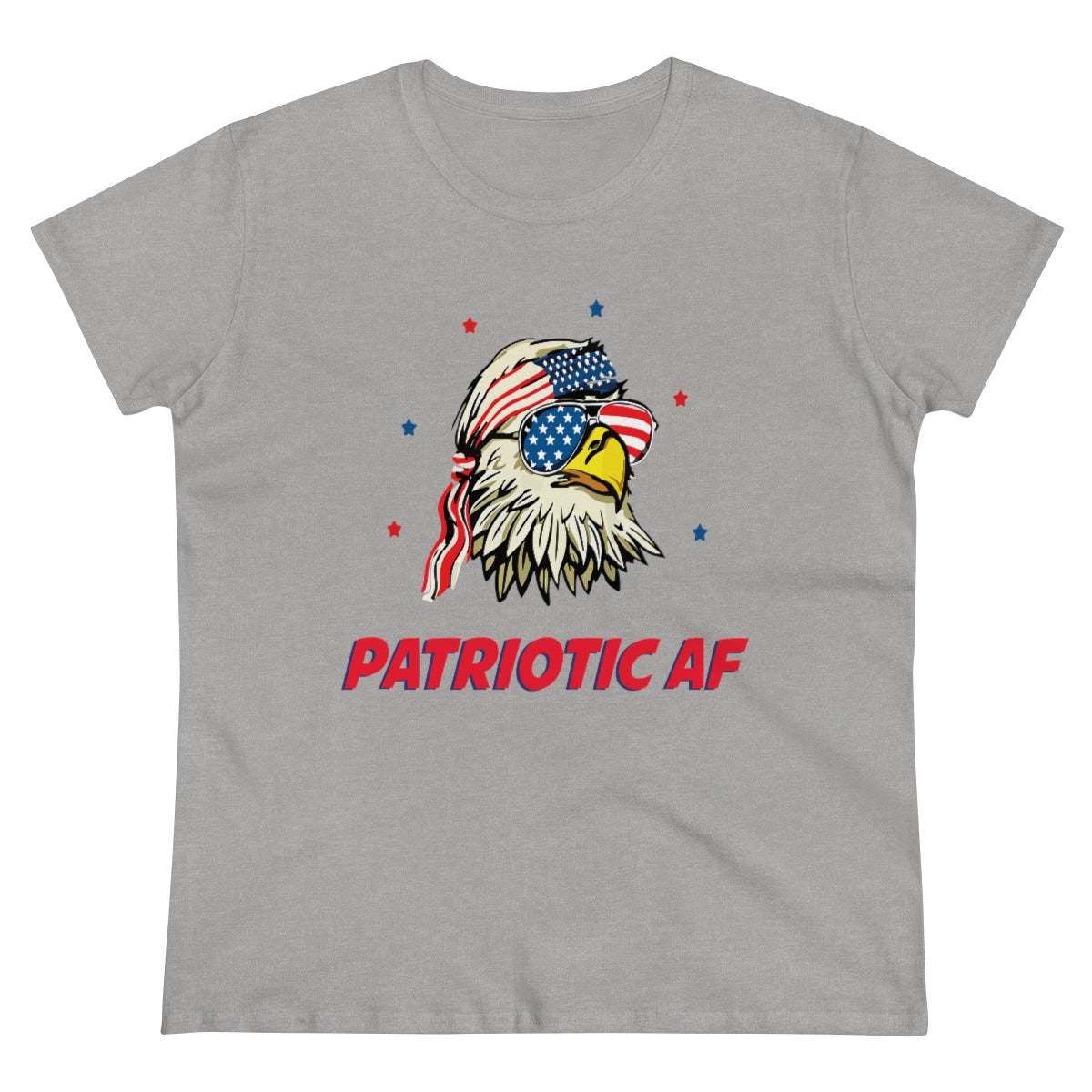 Patriotic AF with American Eagle | Women's Tee - Rise of The New Media