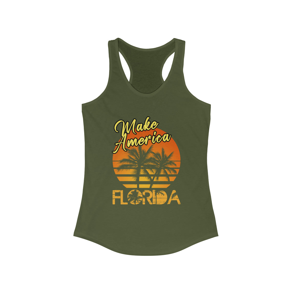 Make America Florida | Women's Racerback Tank - Rise of The New Media
