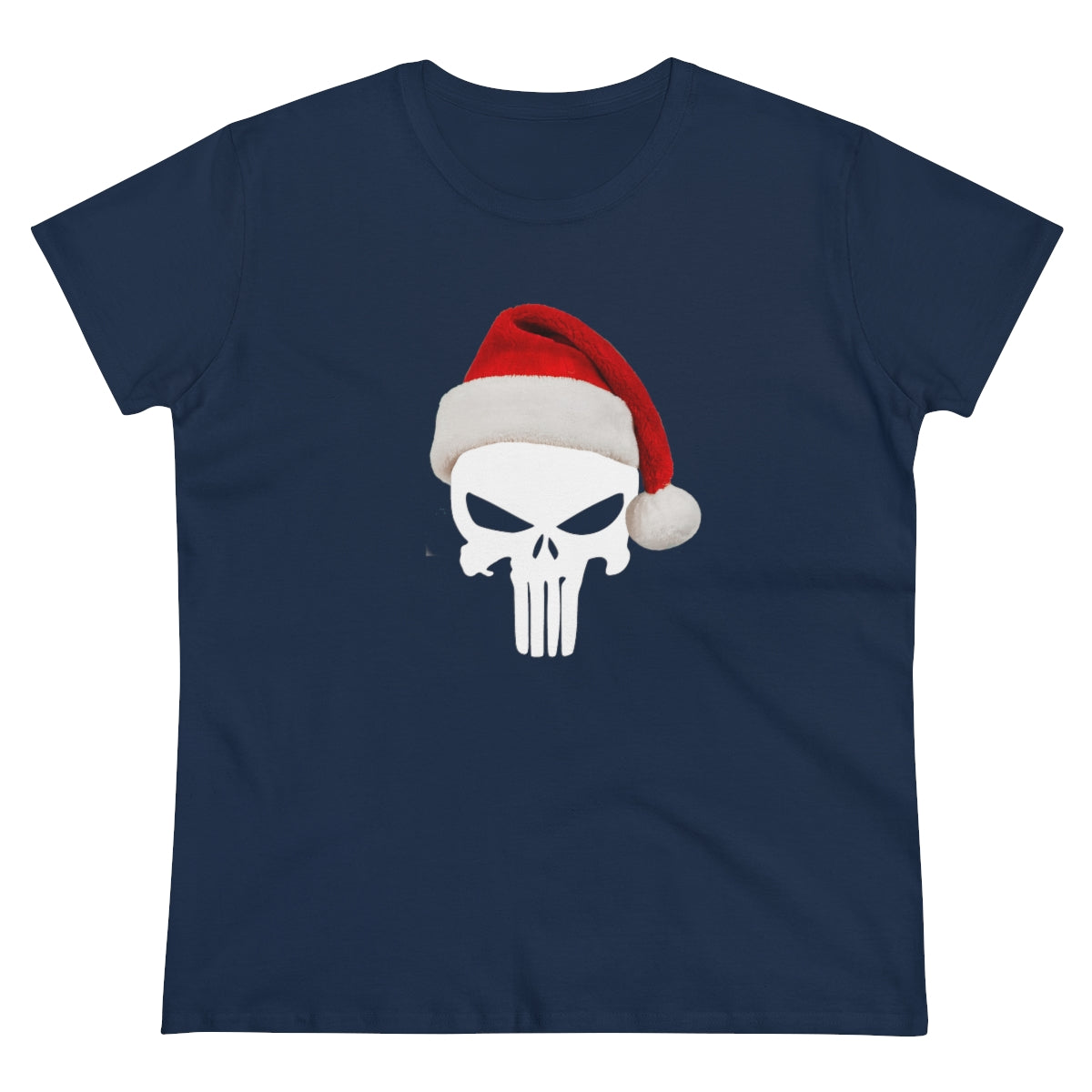 Punisher with Santa Hat | Women's Tee - Rise of The New Media
