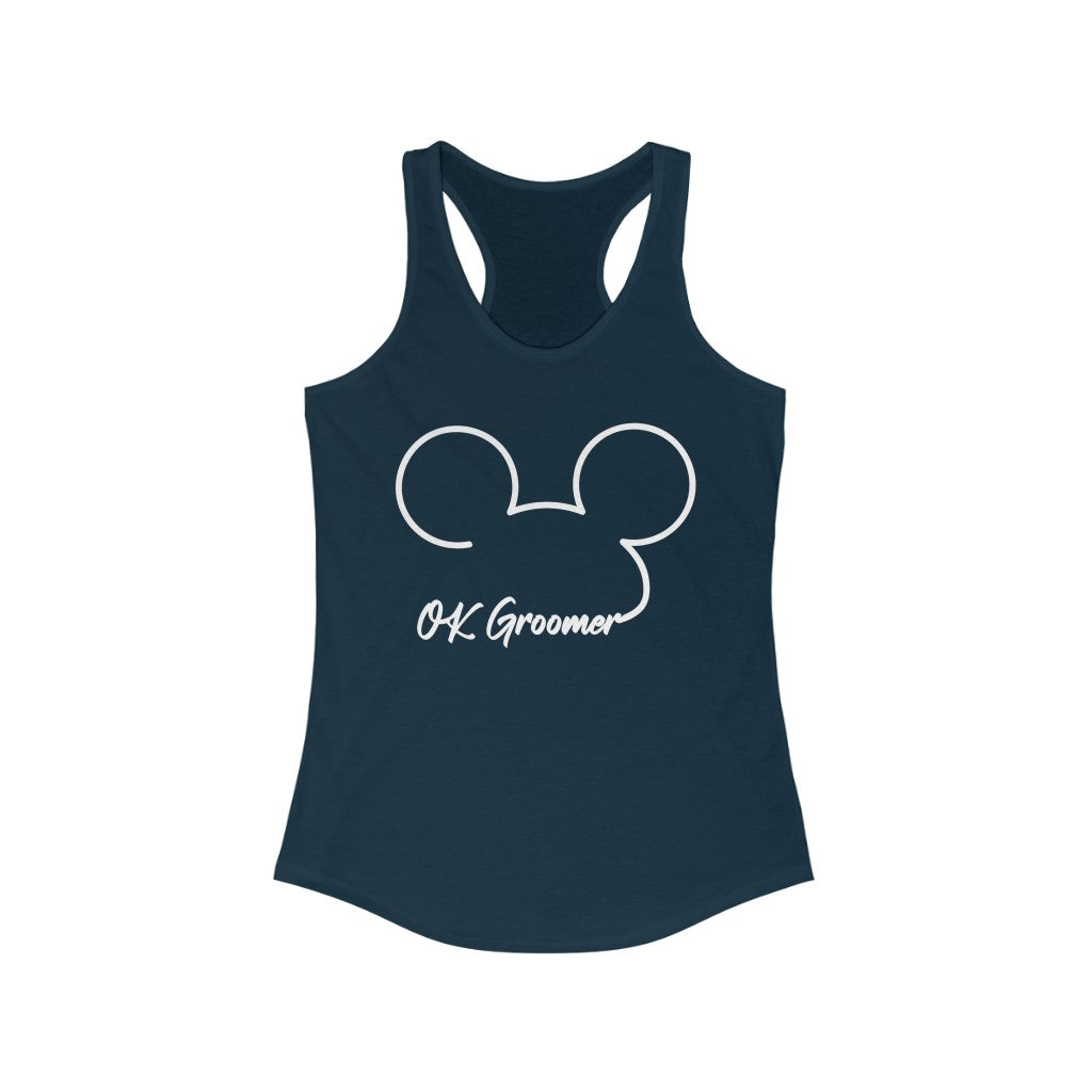 OK Groomer Women's Racerback Tank - Rise of The New Media