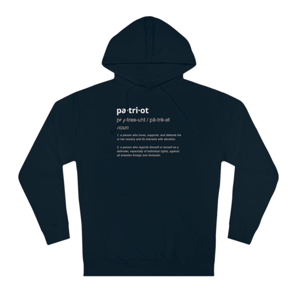 Patriot Definition | Unisex Hooded Sweatshirt - Rise of The New Media