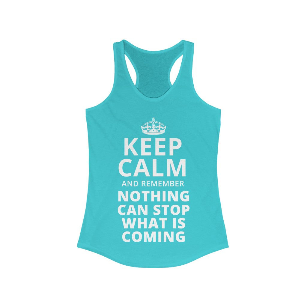 Keep Calm and Remember... | Women's Racerback Tank - Rise of The New Media