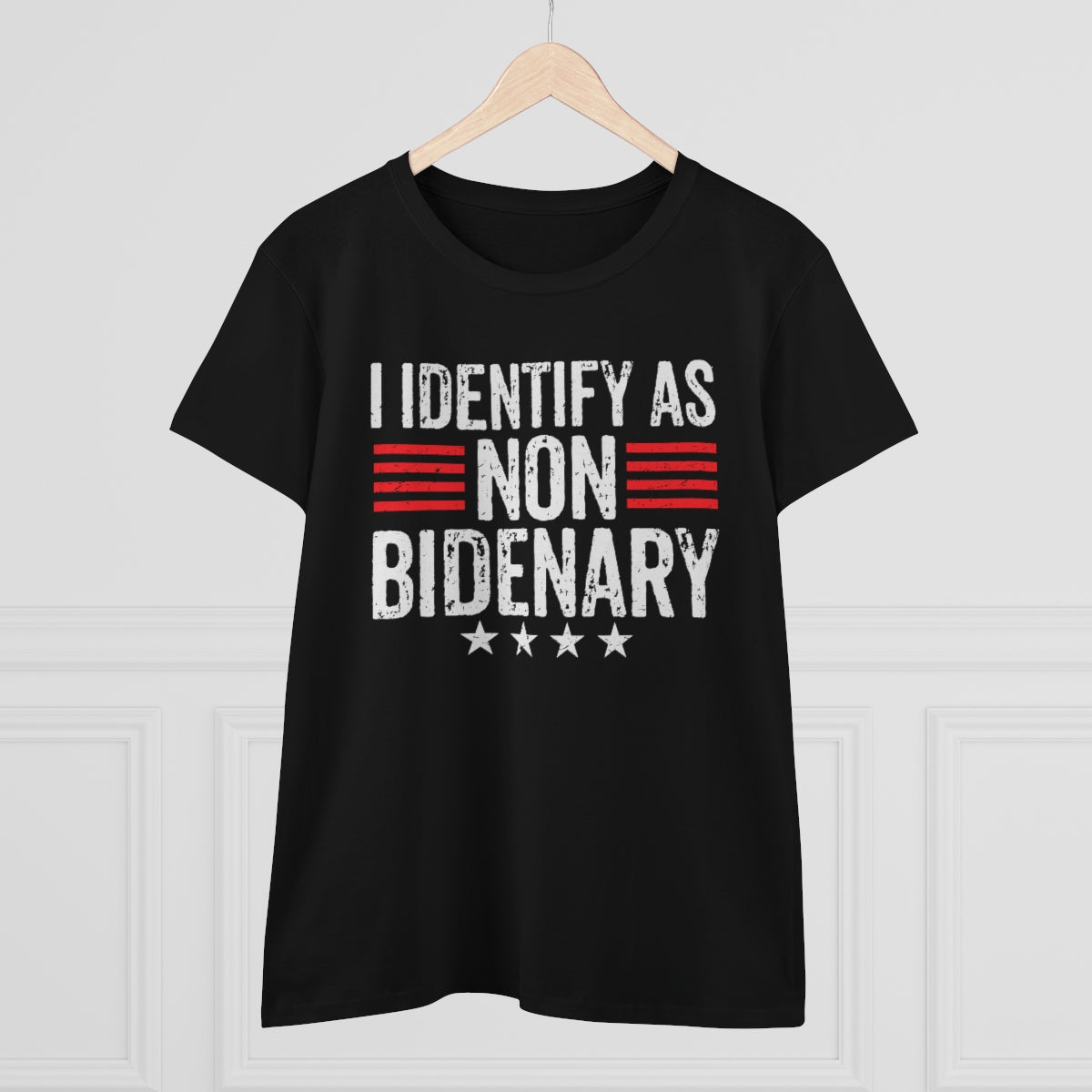 I Identify As Non-Bidenary | Women's Tee - Rise of The New Media