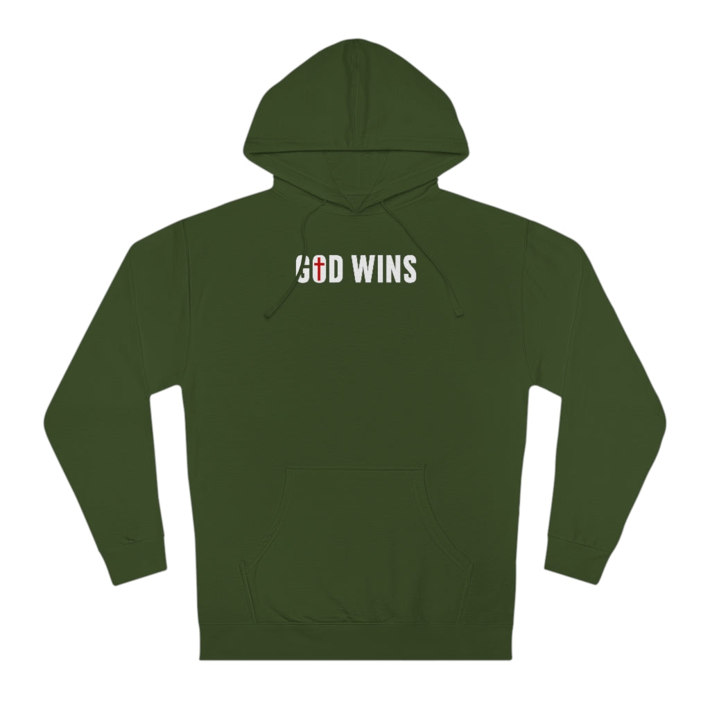 God Wins | Unisex Hooded Sweatshirt - Rise of The New Media