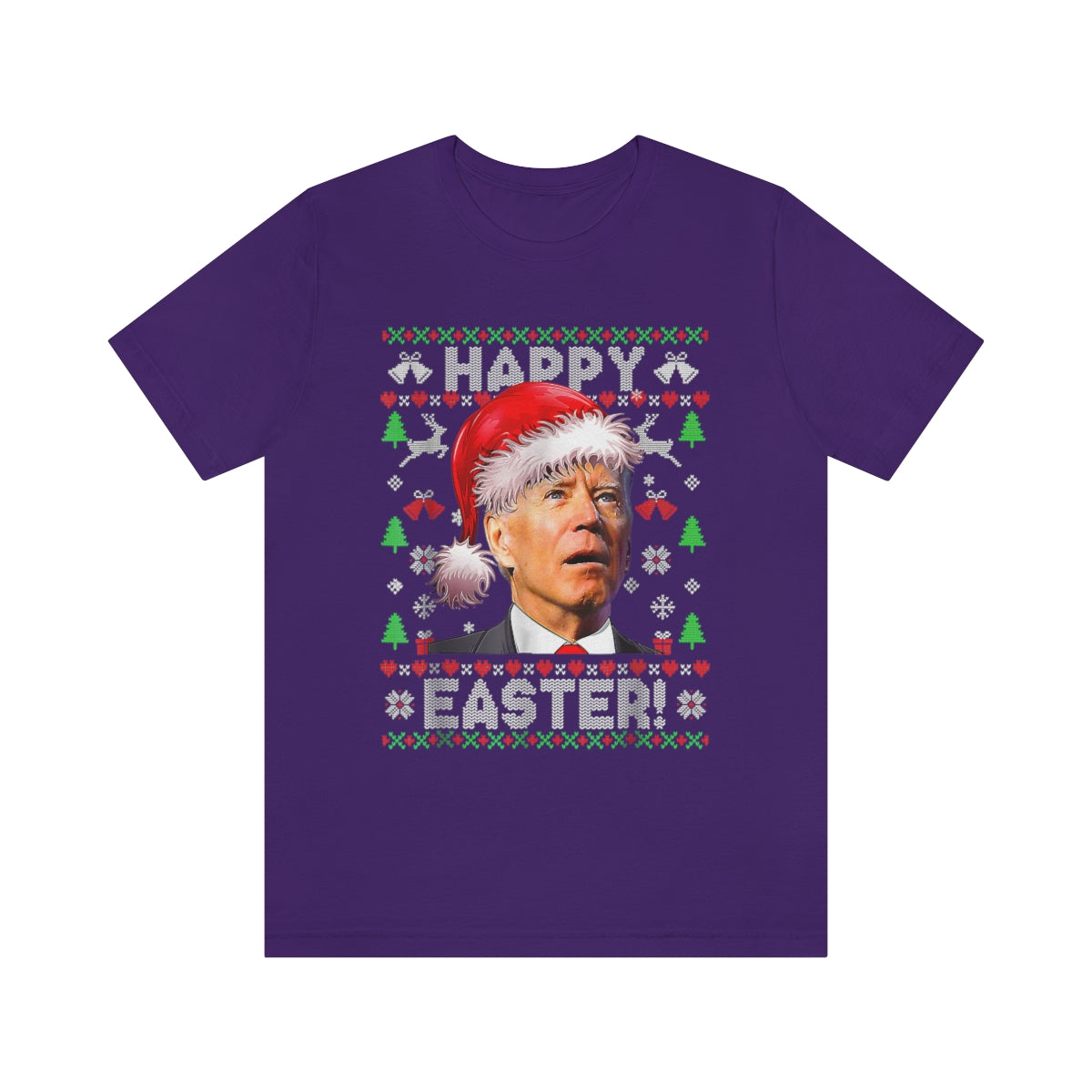Biden Happy Easter | Mens/Unisex Short Sleeve T-Shirt - Rise of The New Media