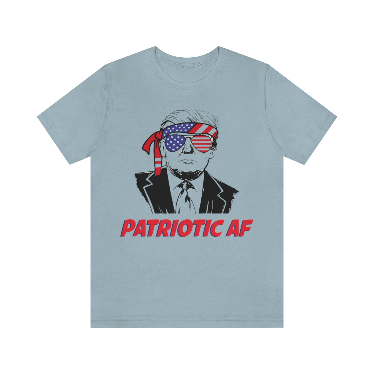 Patriotic AF with Trump | Mens/Unisex Short Sleeve T-Shirt - Rise of The New Media
