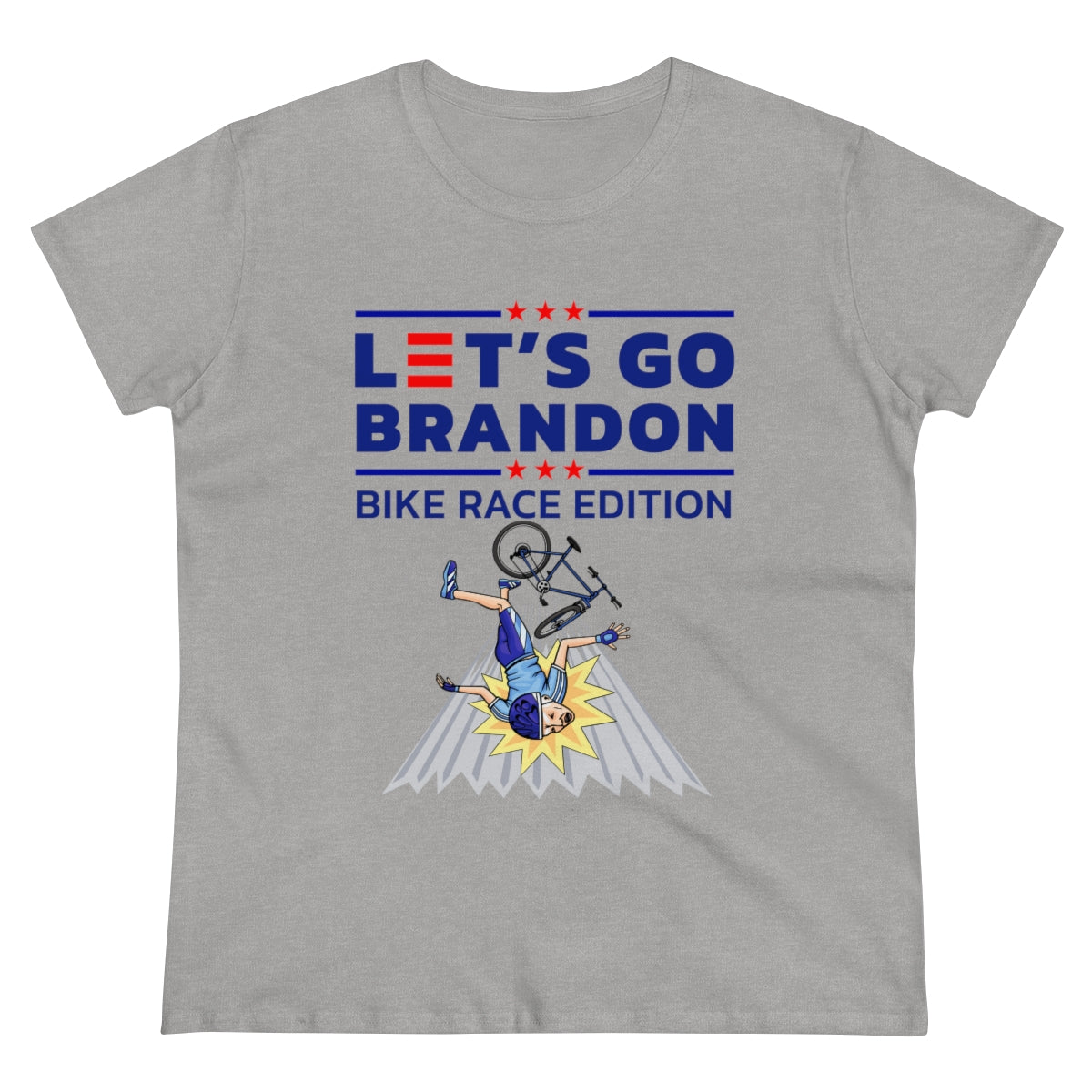 Let's Go Brandon Bike Race Edition | Women's Tee - Rise of The New Media