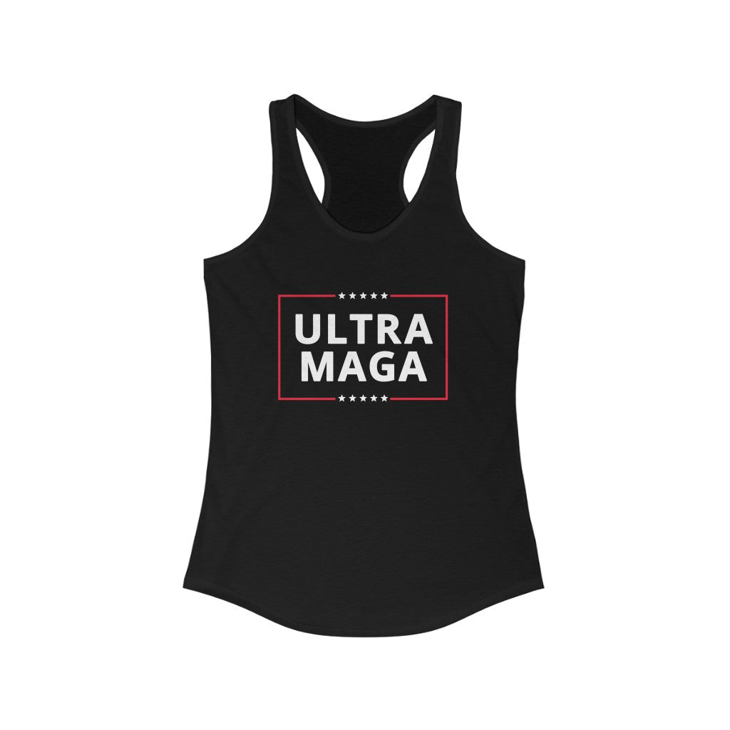 Ultra Maga | Women's Racerback Tank - Rise of The New Media