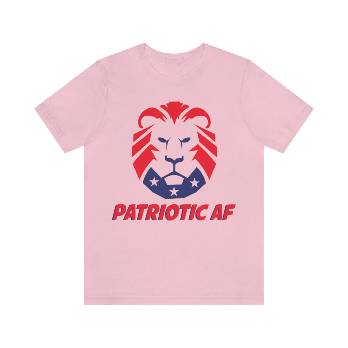 Patriotic AF with MAGA Lion | Mens/Unisex Short Sleeve T-Shirt - Rise of The New Media