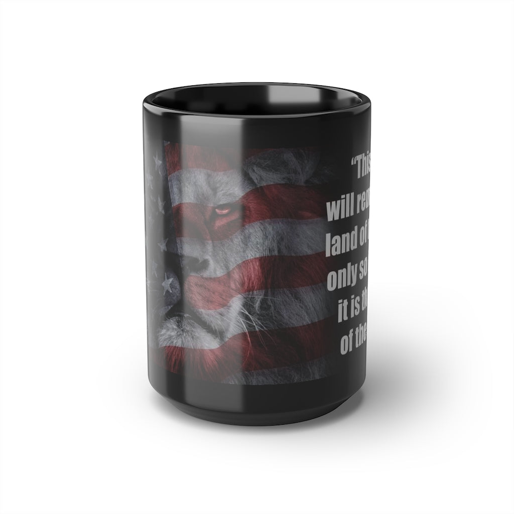 Land of the Free | 15oz Black Mug - Rise of The New Media