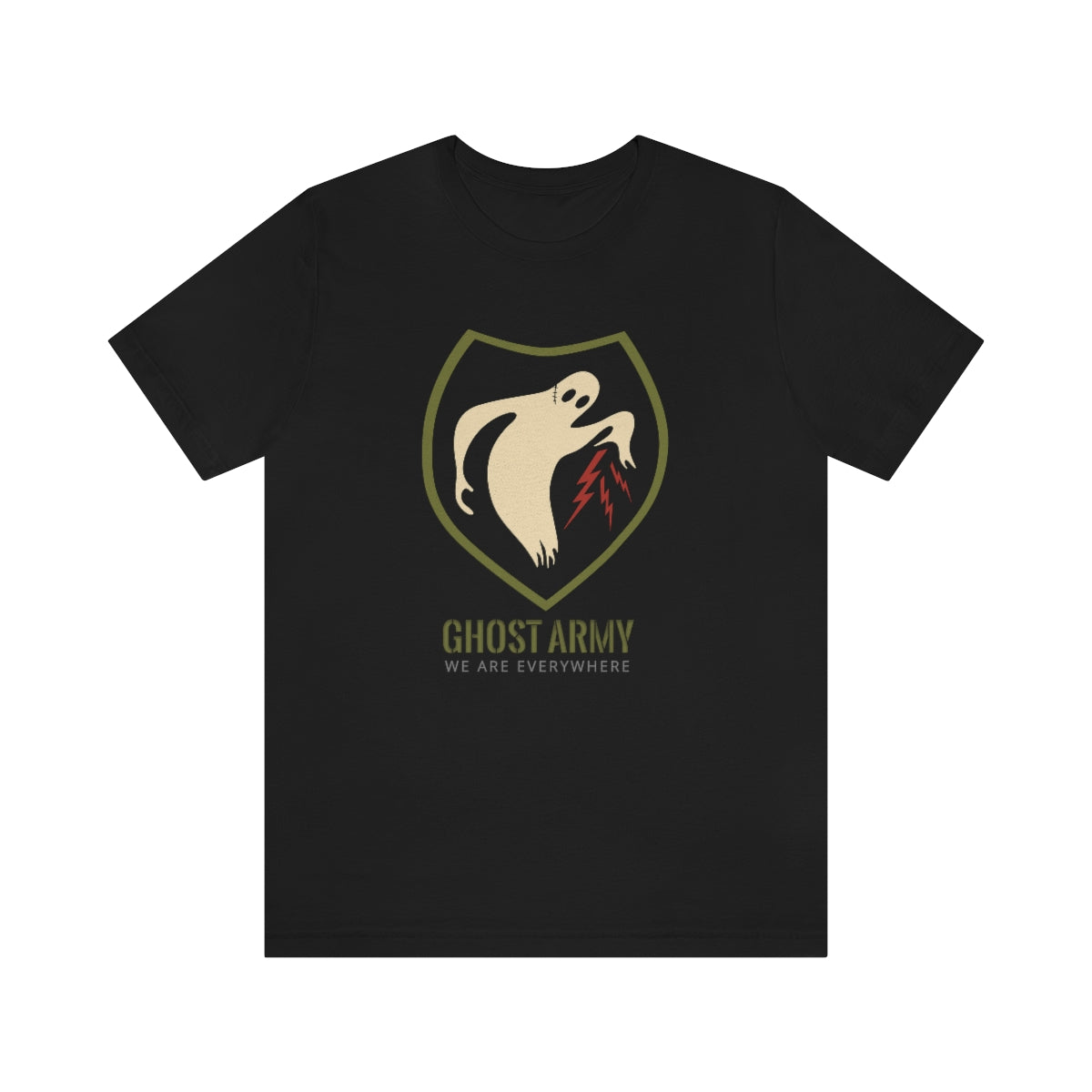 Ghost Army - We Are Everywhere | Mens/Unisex Short Sleeve T-Shirt - Rise of The New Media
