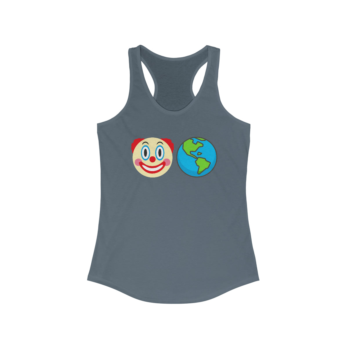 Clown World | Women's Racerback Tank - Rise of The New Media
