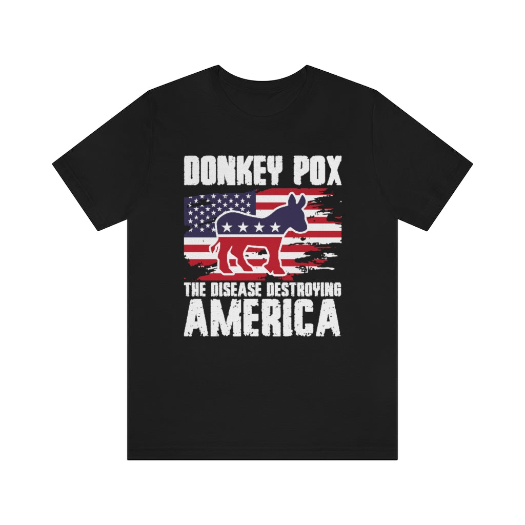 Donkey Pox | Mens/Unisex Short Sleeve T-Shirt - Rise of The New Media