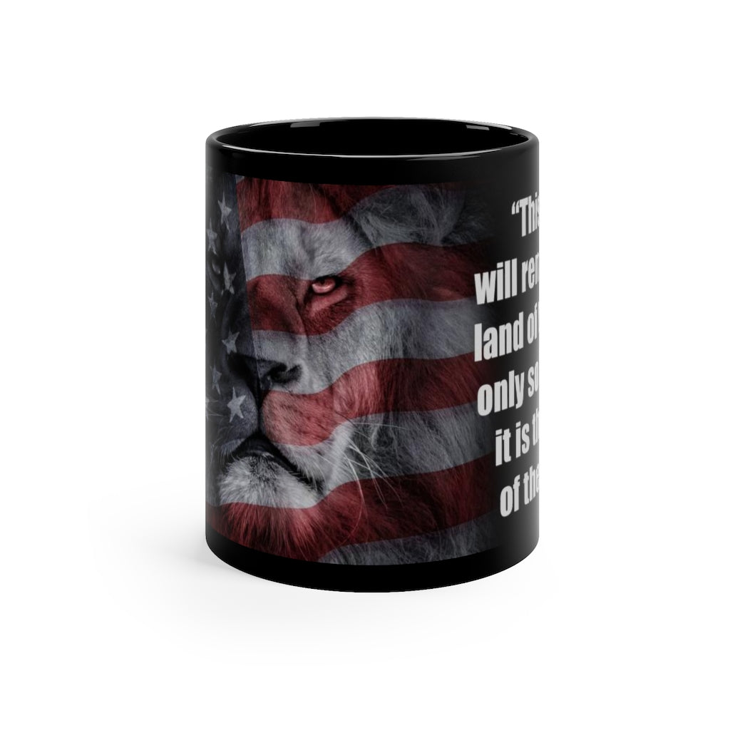 Land of the Free | 11oz Black Mug - Rise of The New Media