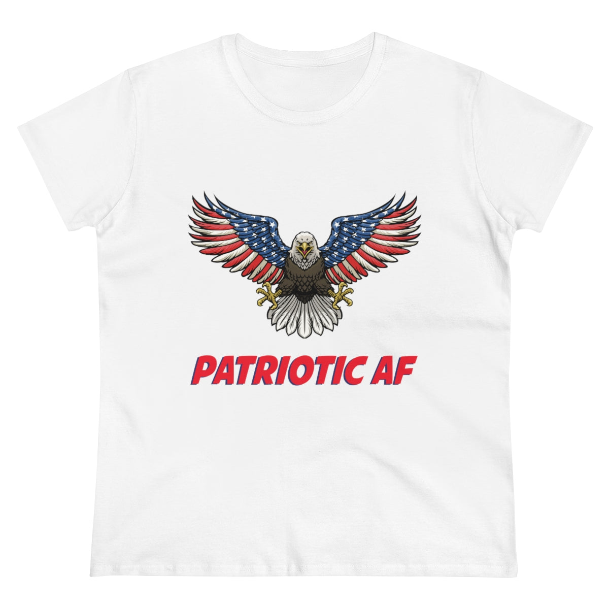 Patriotic AF with American Eagle 2 | Women's Tee - Rise of The New Media