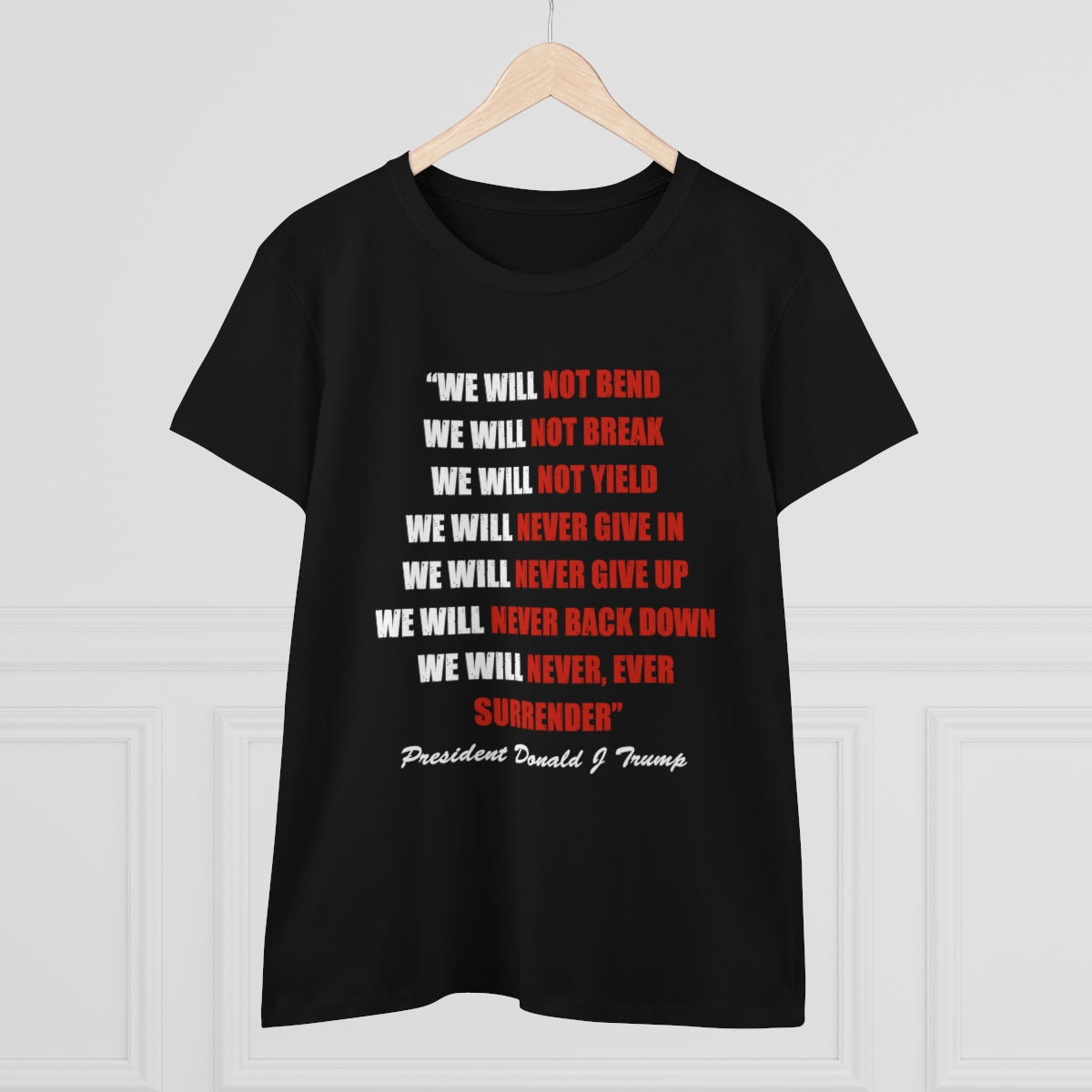 We Will Not Bend | Women's Tee - Rise of The New Media