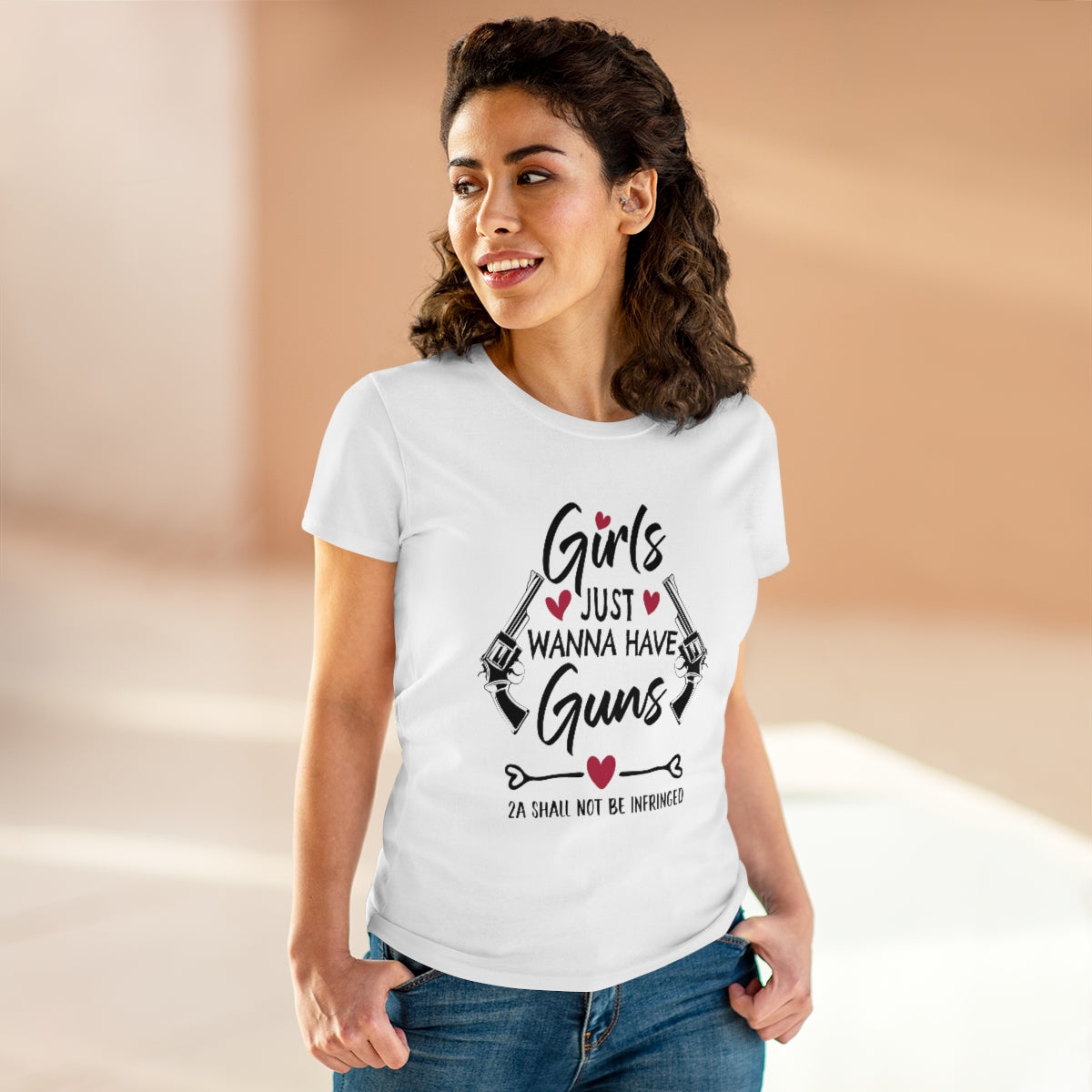 Girls Just Wanna Have Guns | Women's Tee - Rise of The New Media