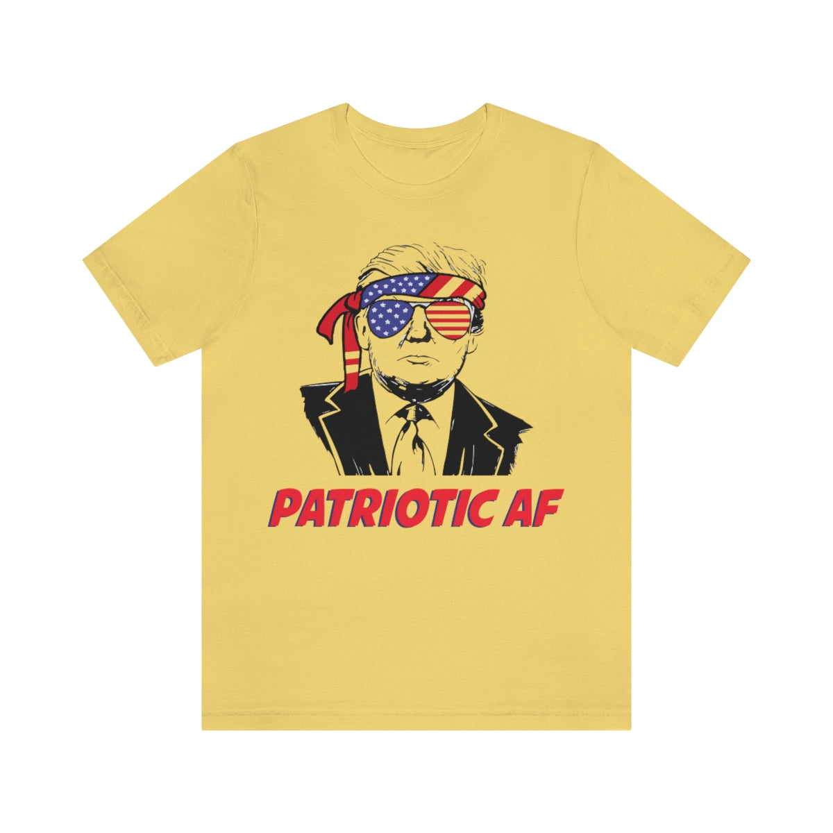 Patriotic AF with Trump | Mens/Unisex Short Sleeve T-Shirt - Rise of The New Media