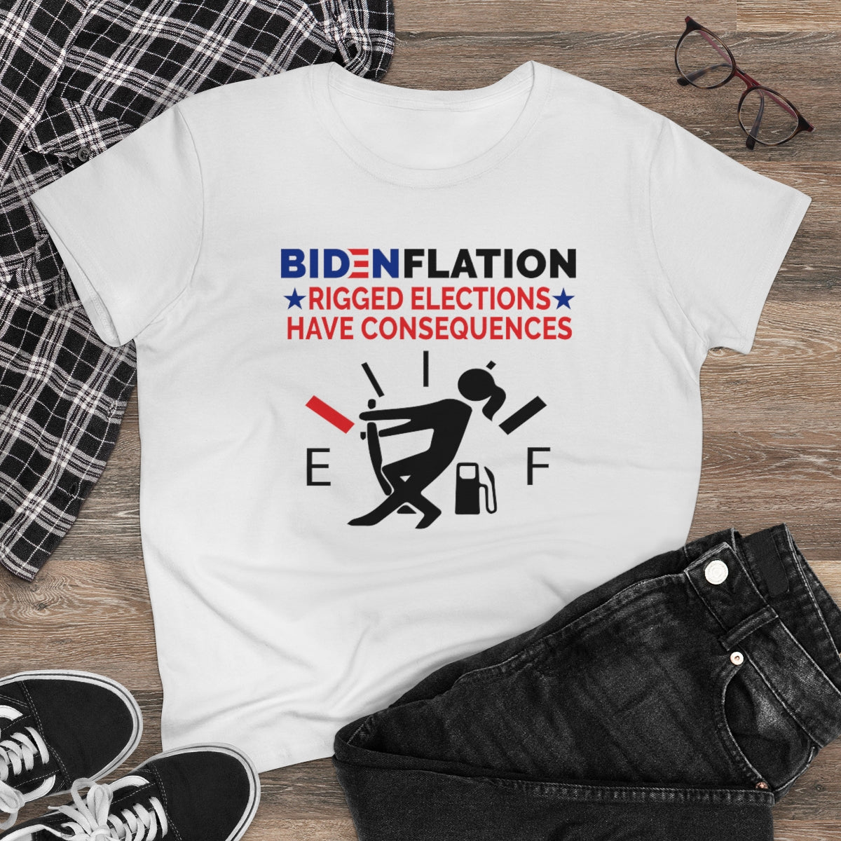 Bidenflation | Women's Tee - Rise of The New Media