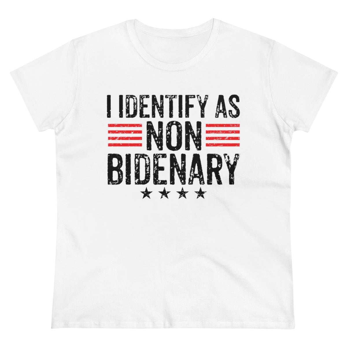 I Identify As Non-Bidenary | Women's Tee - Rise of The New Media