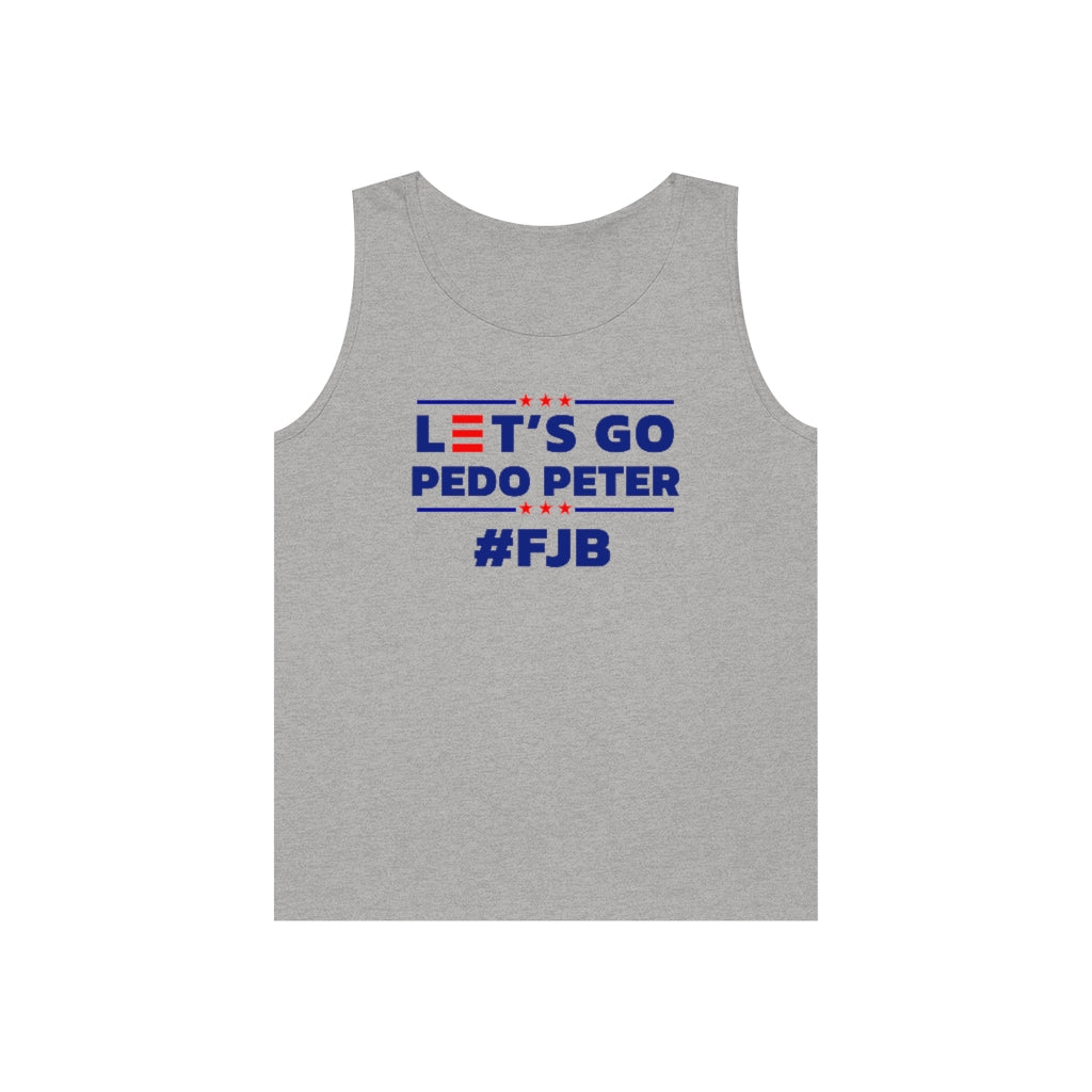 Let's Go Pedo Peter | Men's Heavy Cotton Tank Top - Rise of The New Media