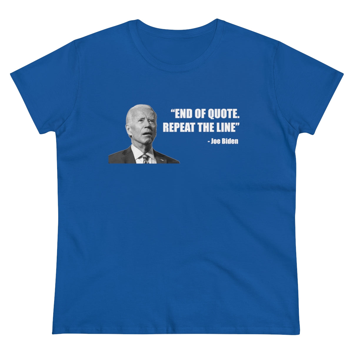 End Of Quote Repeat The Line | Women's Tee - Rise of The New Media