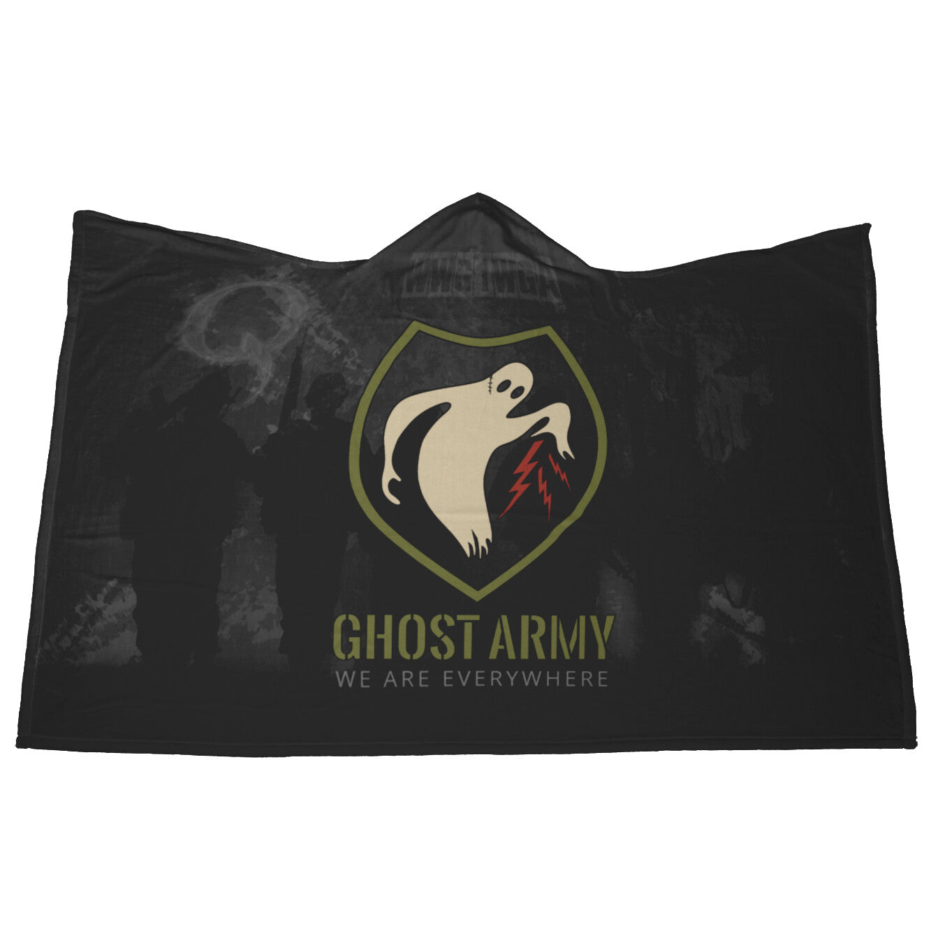 Ghost Army Hooded Blanket - Rise of The New Media