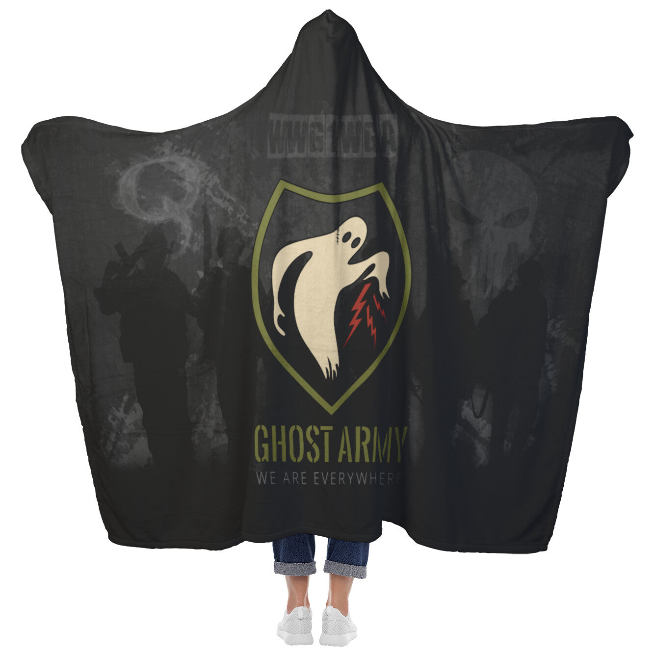 Ghost Army Hooded Blanket - Rise of The New Media