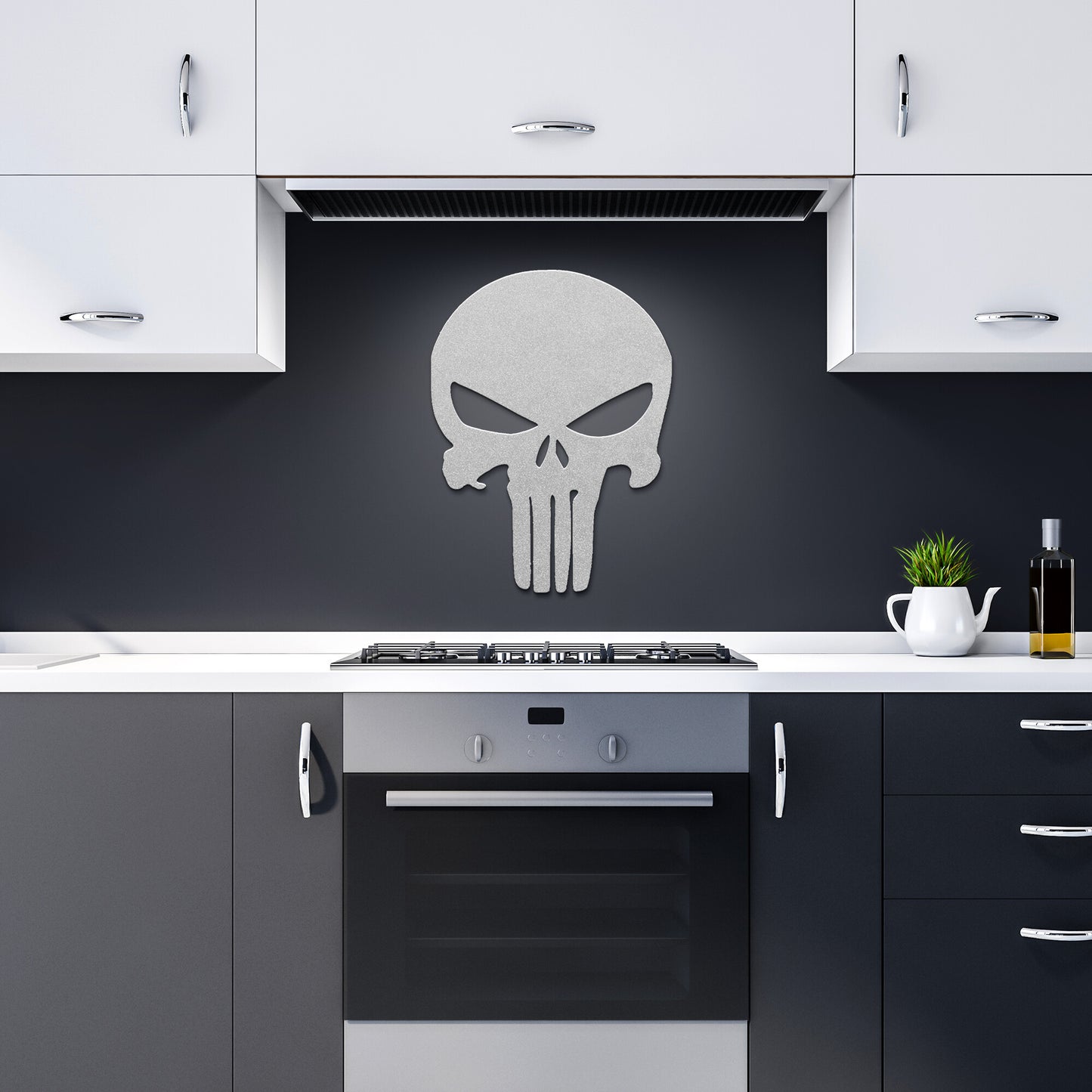 Punisher Die-Cut Metal Sign - Rise of The New Media