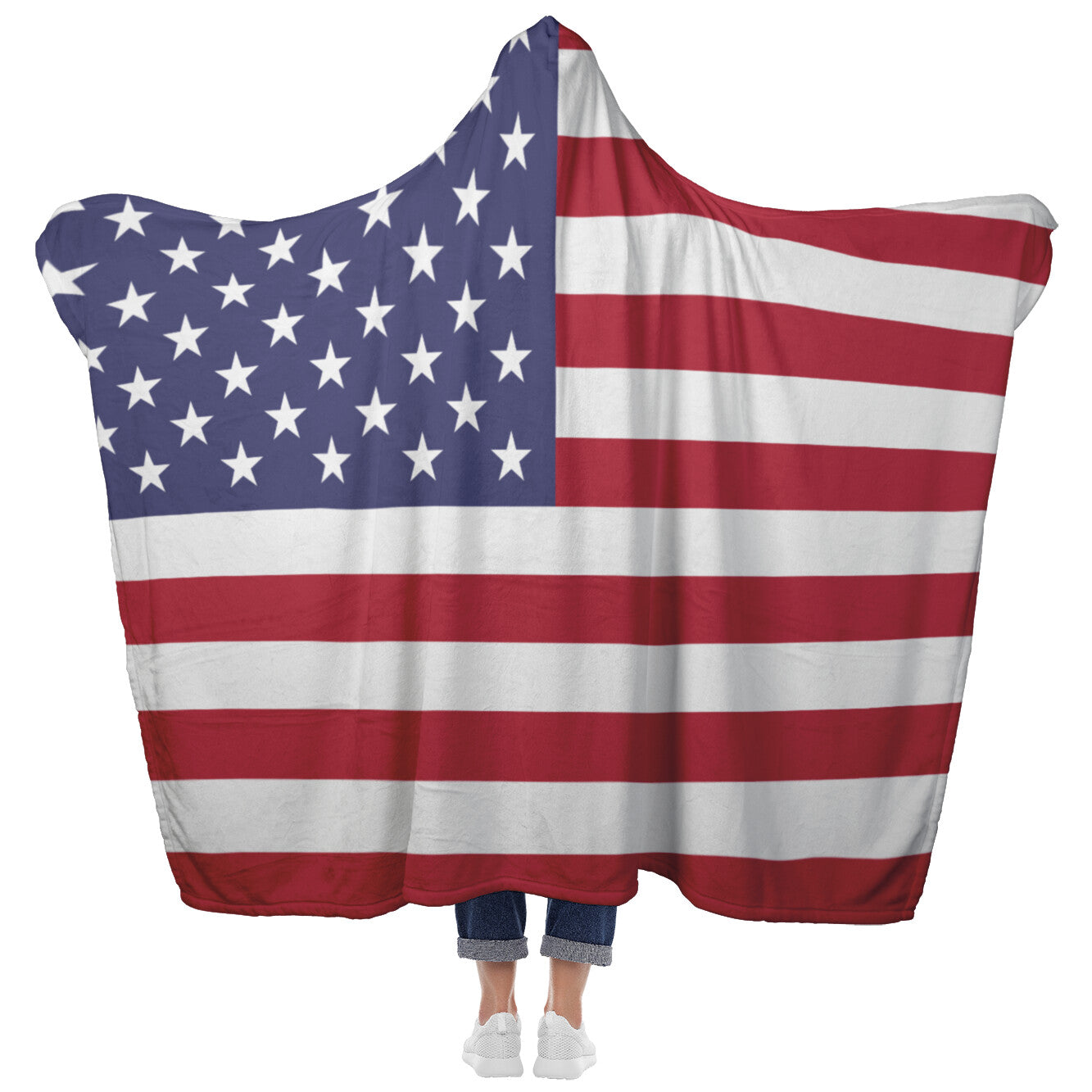 USA Flag Hooded Blanket - Rise of The New Media