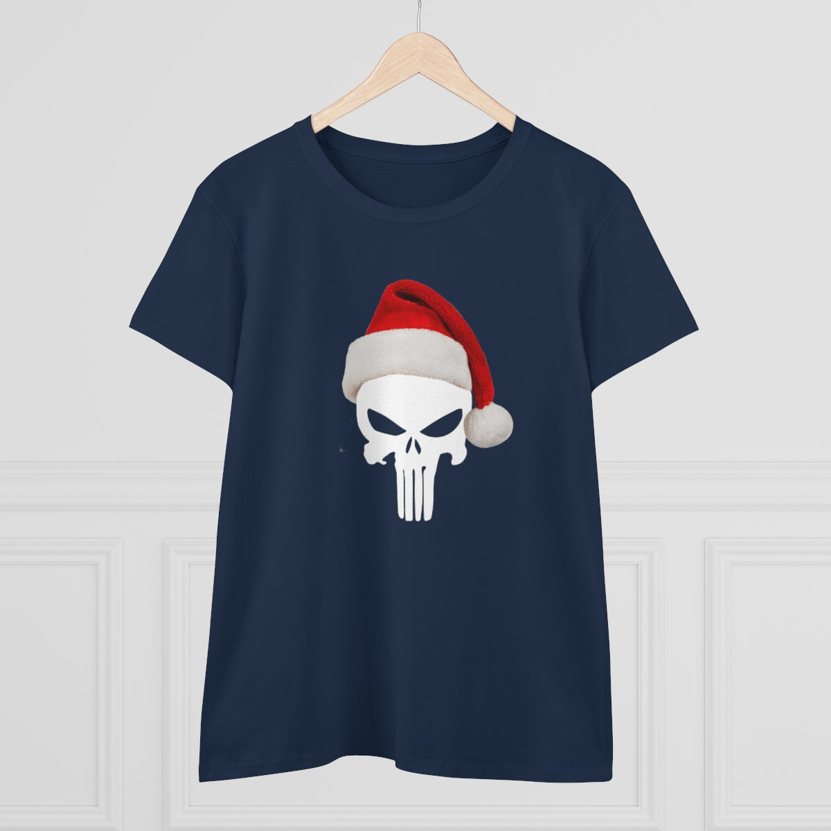 Punisher with Santa Hat | Women's Tee - Rise of The New Media