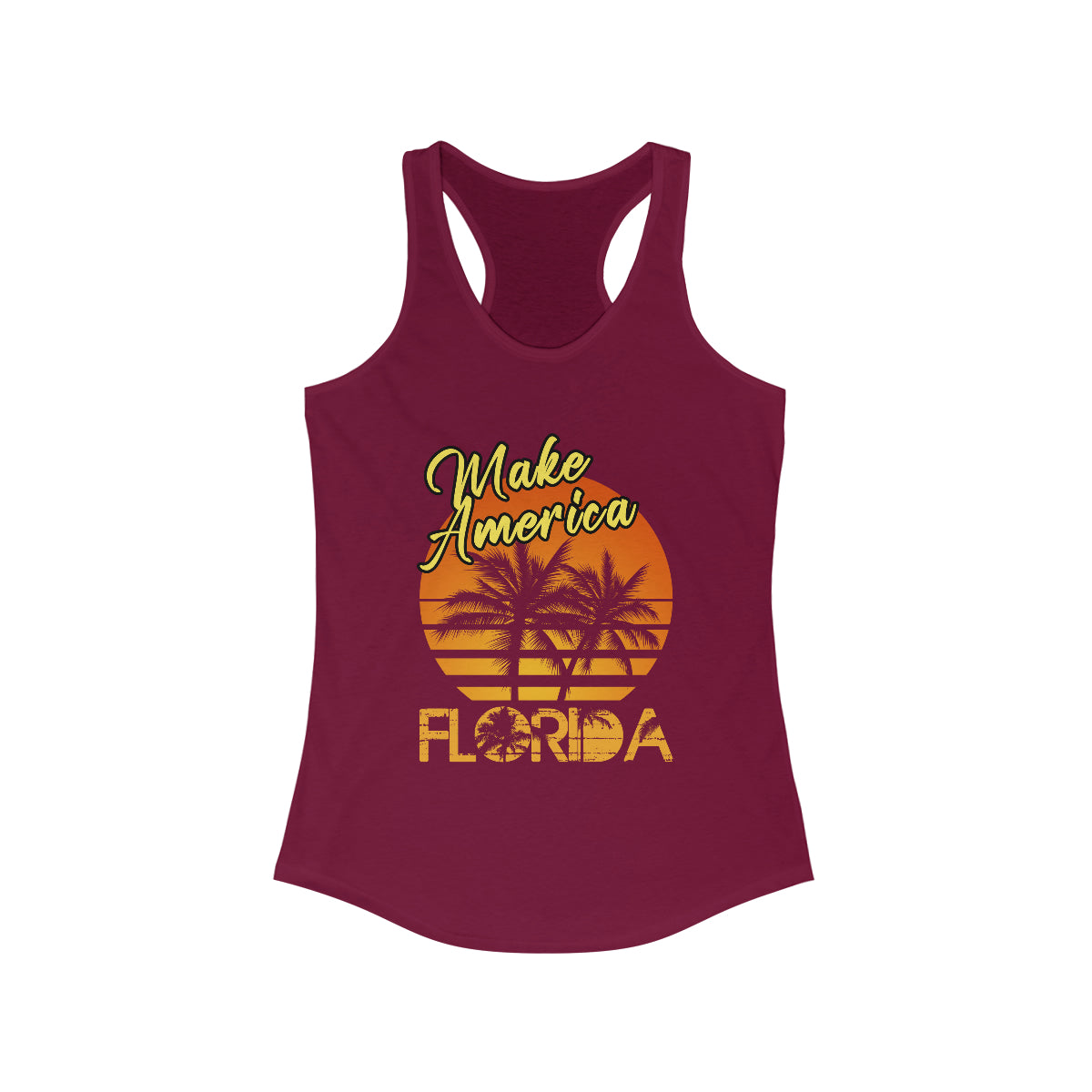 Make America Florida | Women's Racerback Tank - Rise of The New Media