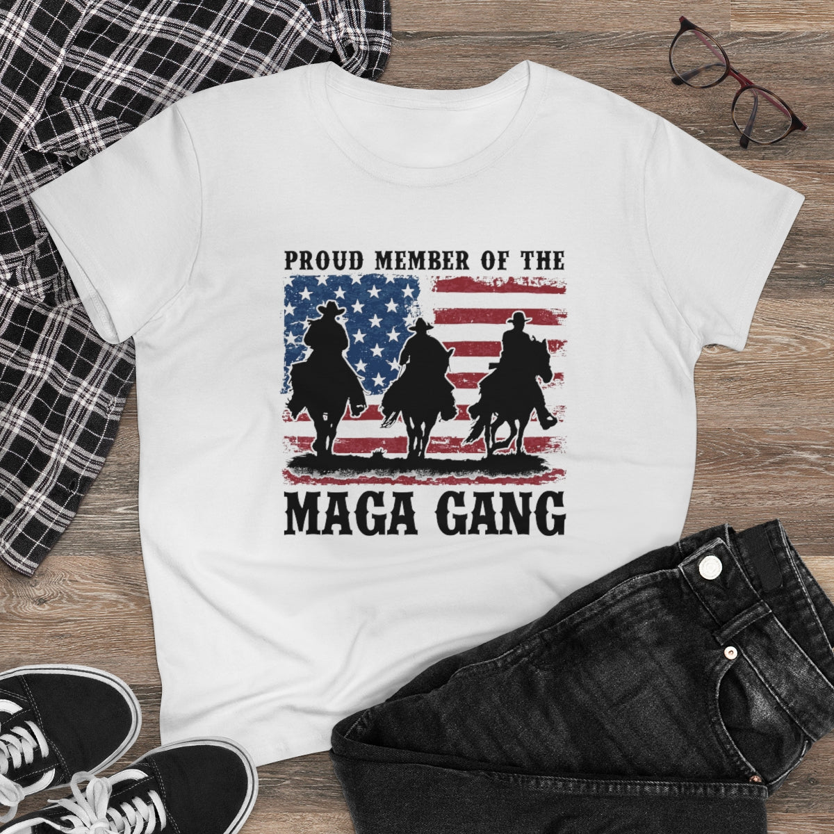 MAGA Gang | Women's Tee - Rise of The New Media
