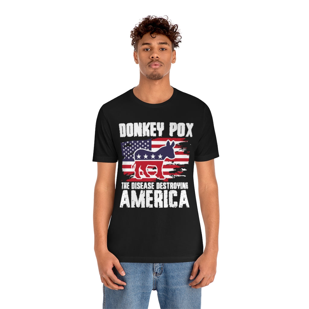 Donkey Pox | Mens/Unisex Short Sleeve T-Shirt - Rise of The New Media