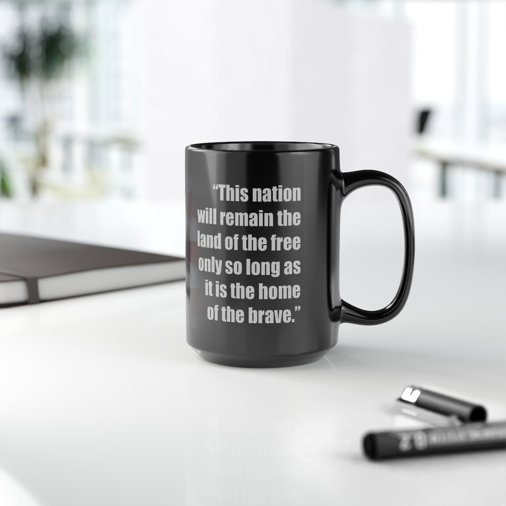 Land of the Free | 15oz Black Mug - Rise of The New Media