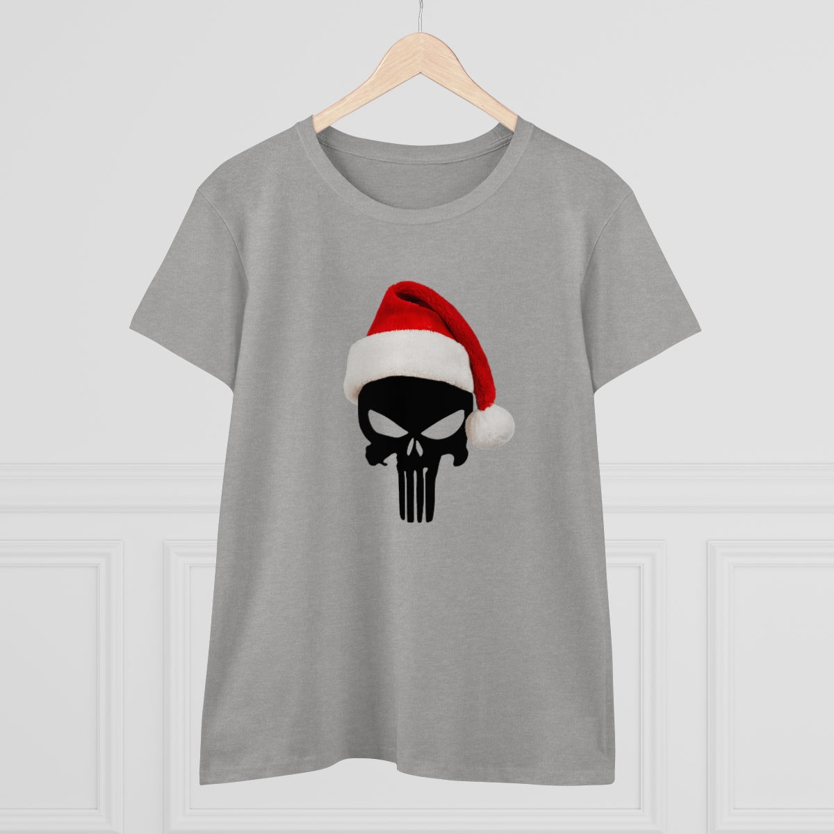 Punisher with Santa Hat | Women's Tee - Rise of The New Media
