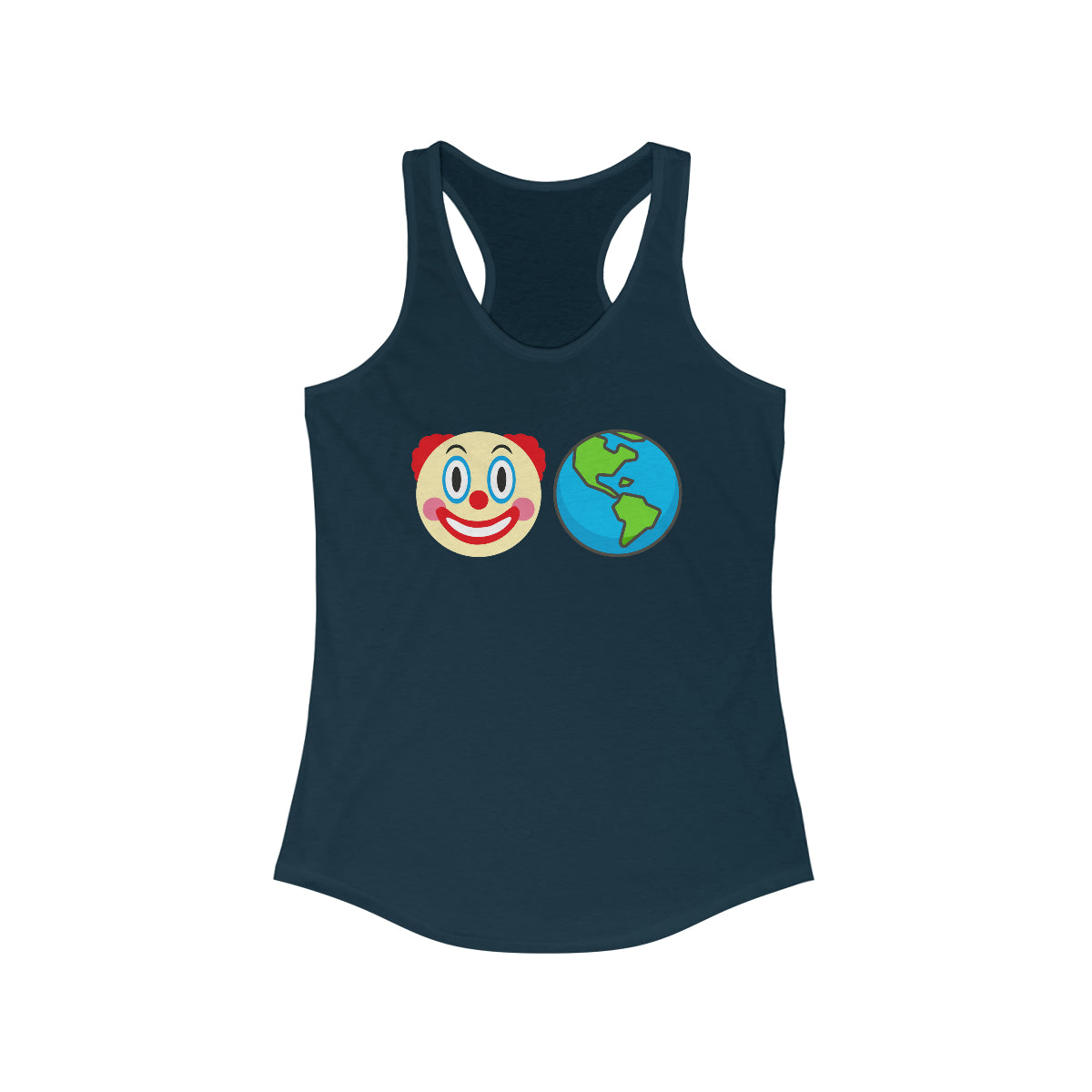 Clown World | Women's Racerback Tank - Rise of The New Media
