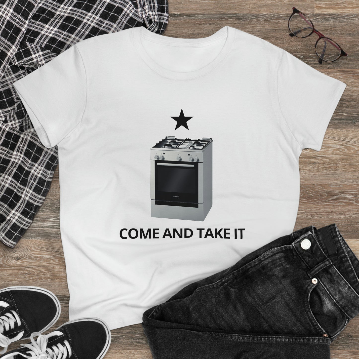 Gas Stove Come and Take It | Women's Tee - Rise of The New Media