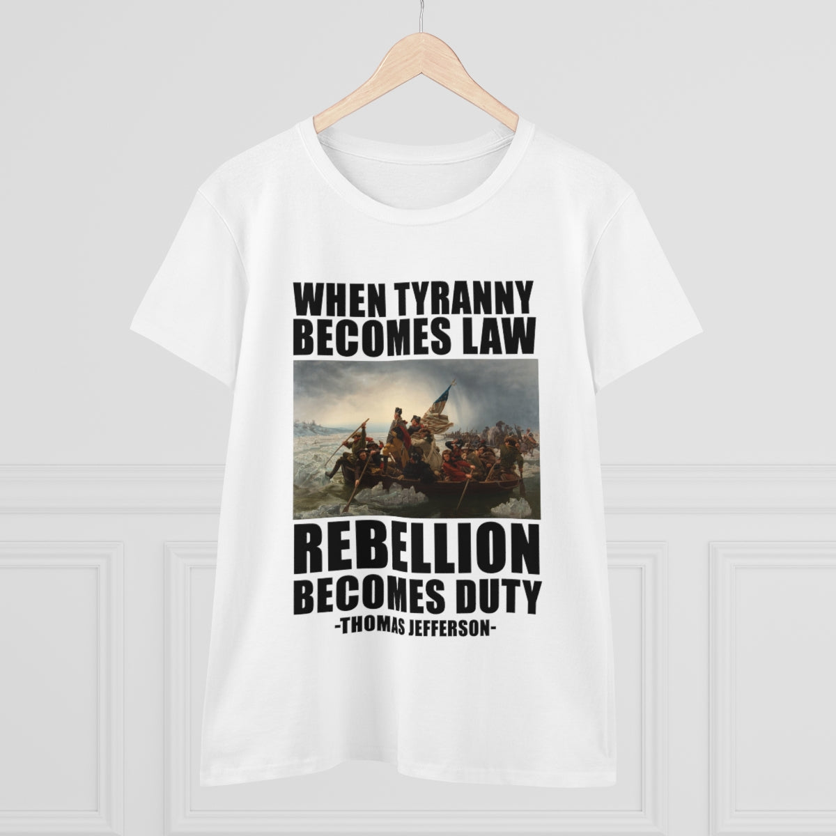 When Tyranny Becomes Law... | Women's Cotton Tee - Rise of The New Media