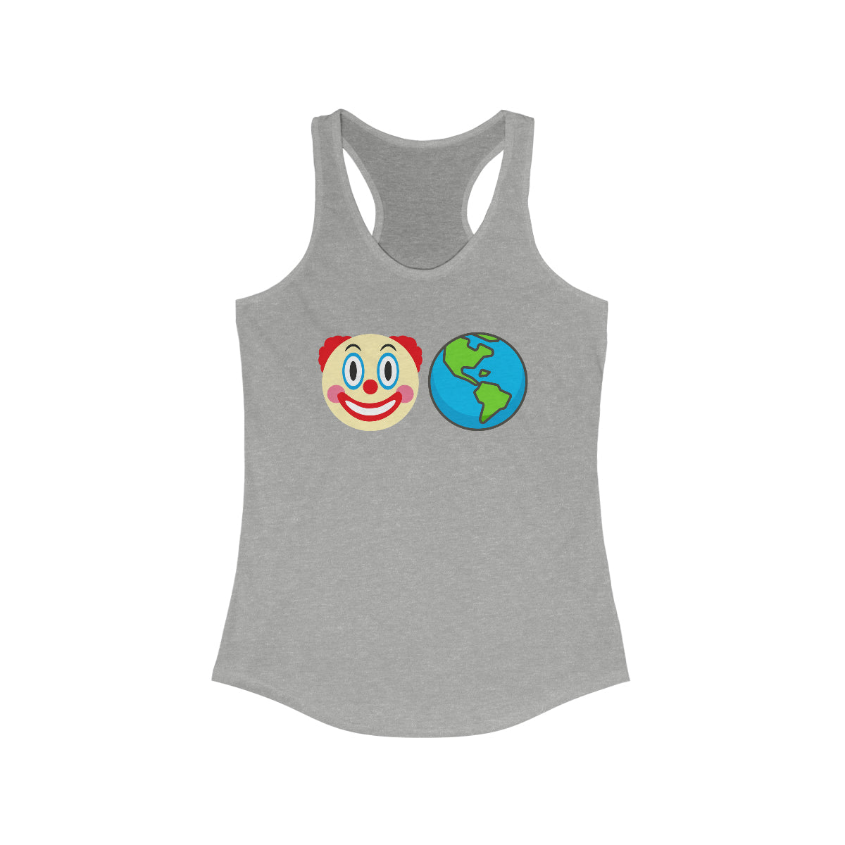 Clown World | Women's Racerback Tank - Rise of The New Media