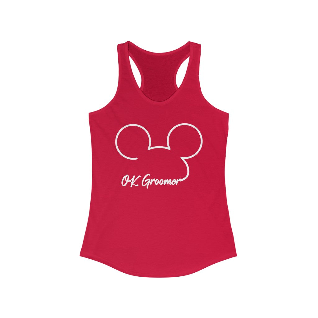 OK Groomer Women's Racerback Tank - Rise of The New Media