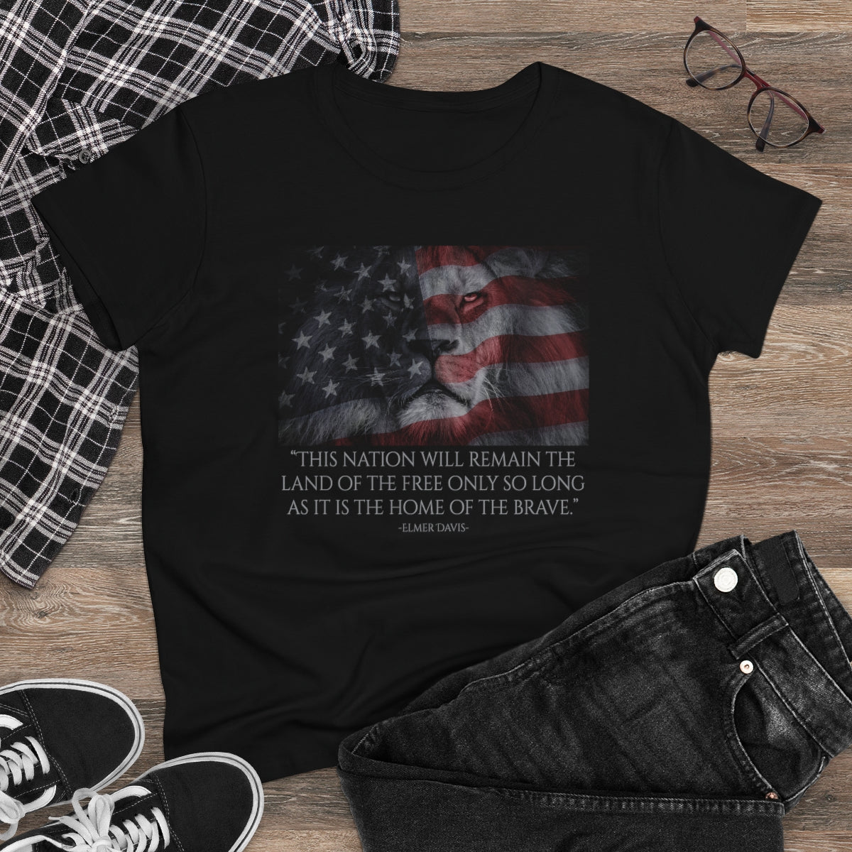 Land Of The Free | Women's Tee - Rise of The New Media