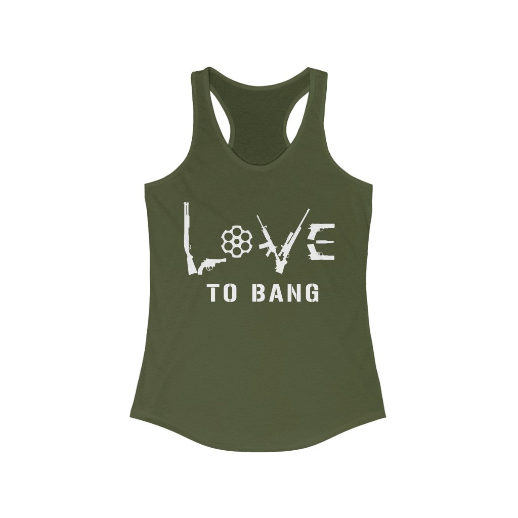 Love To Bang | Women's Racerback Tank - Rise of The New Media