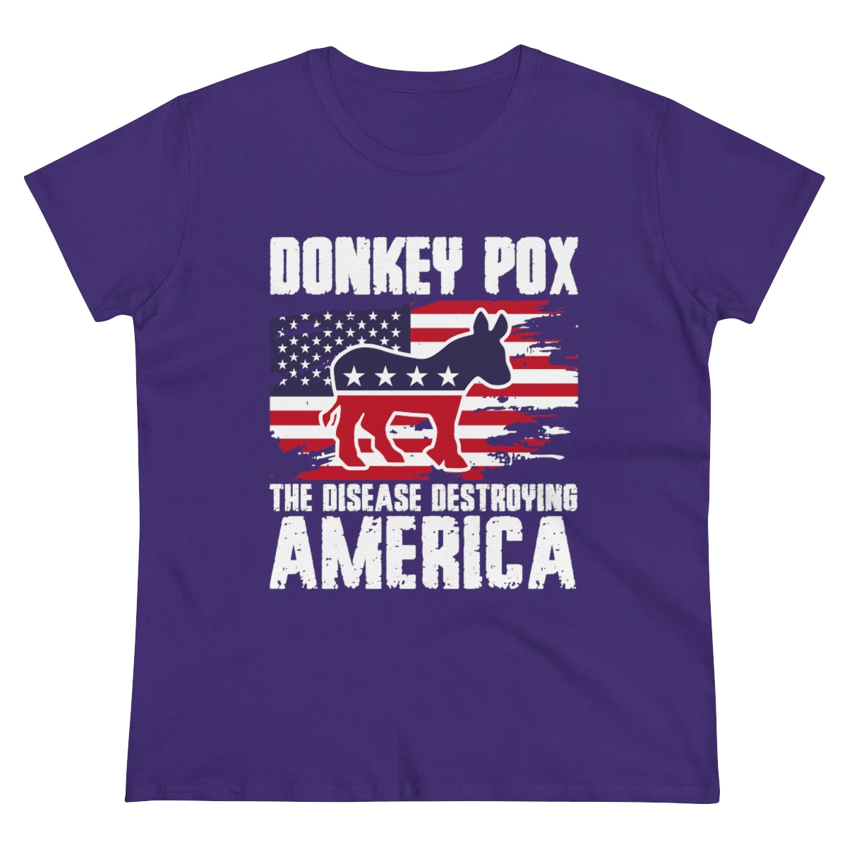 Donkey Pox The Disease Destroying America | Women's Tee - Rise of The New Media