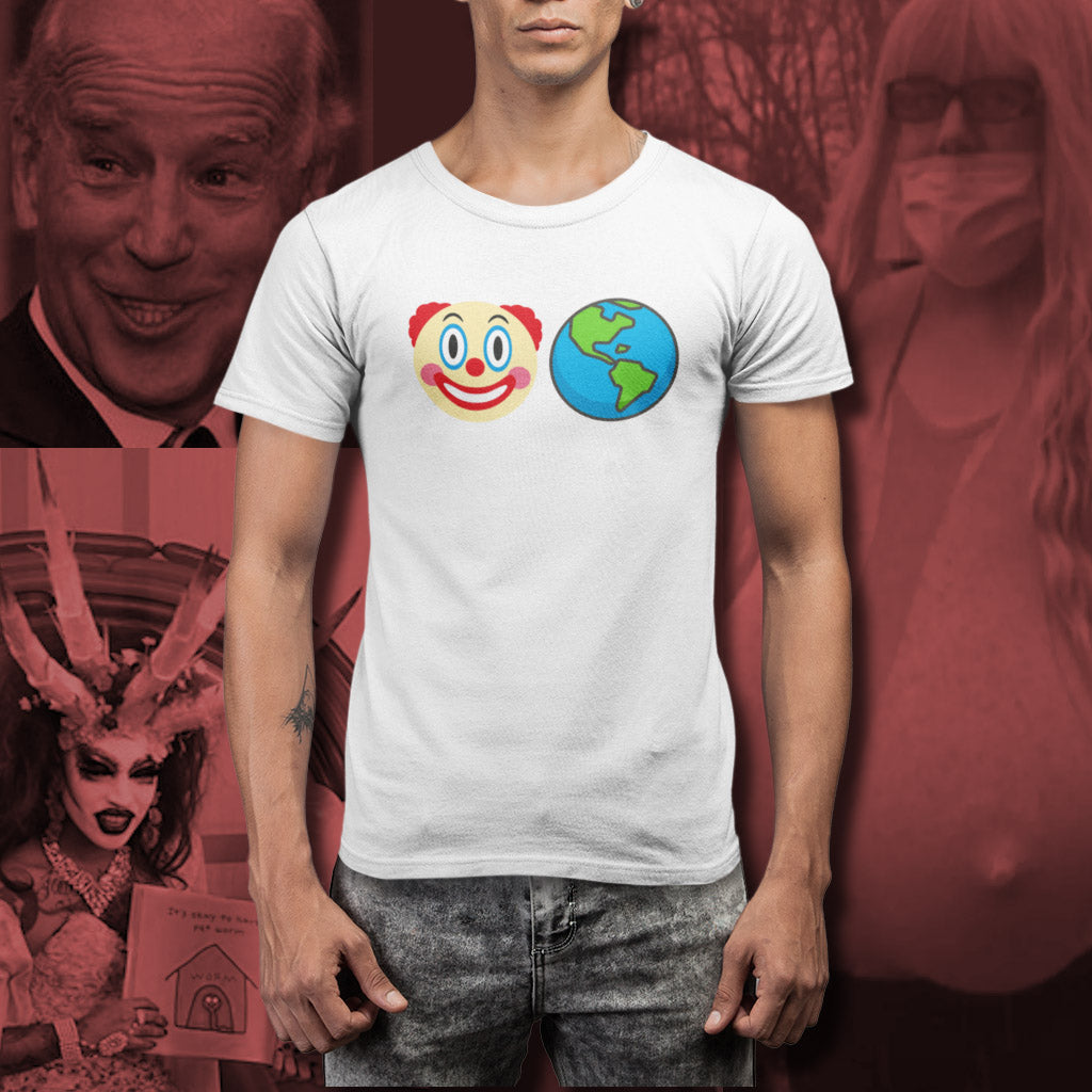 Clown World | Mens/Unisex Short Sleeve T-Shirt - Rise of The New Media