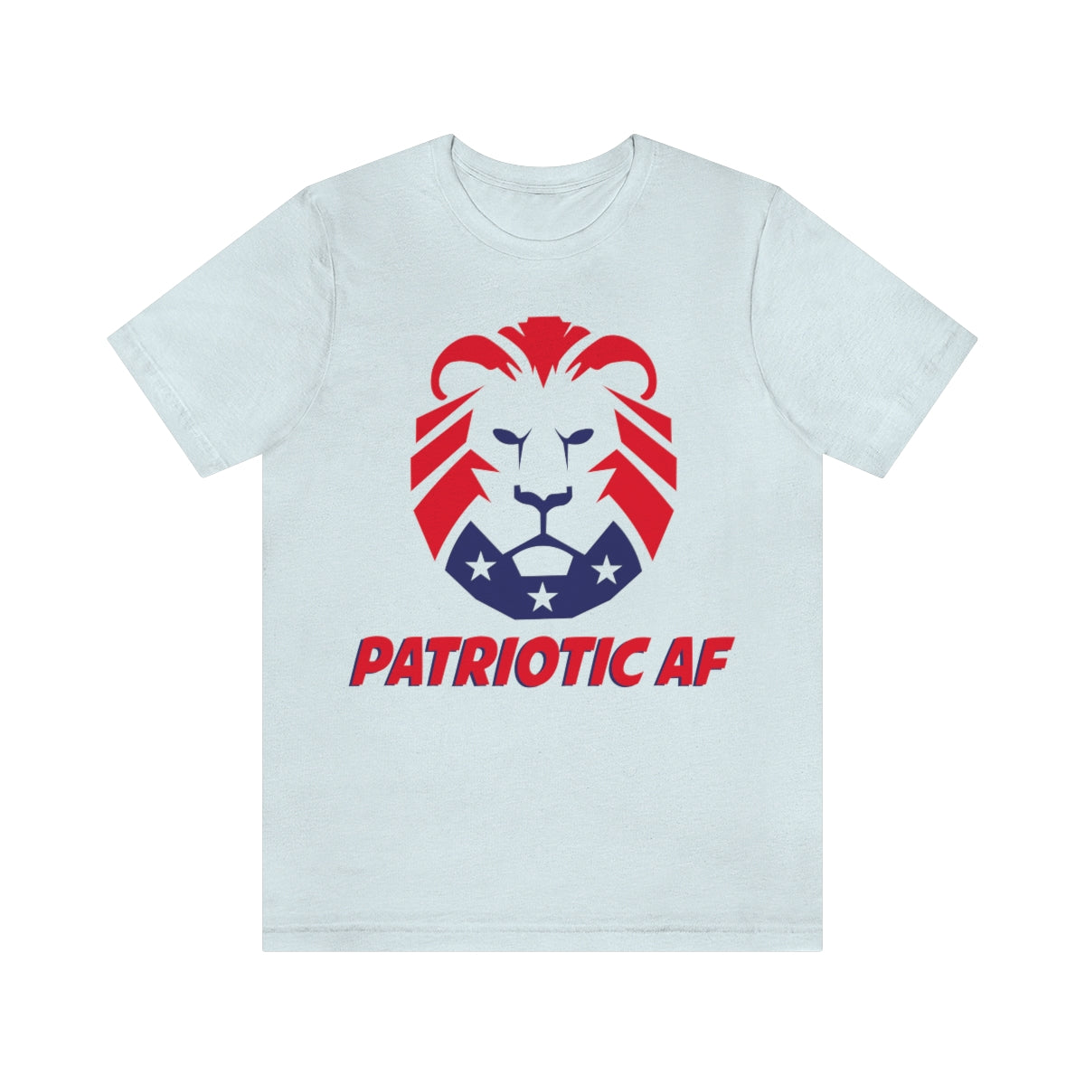 Patriotic AF with MAGA Lion | Mens/Unisex Short Sleeve T-Shirt - Rise of The New Media